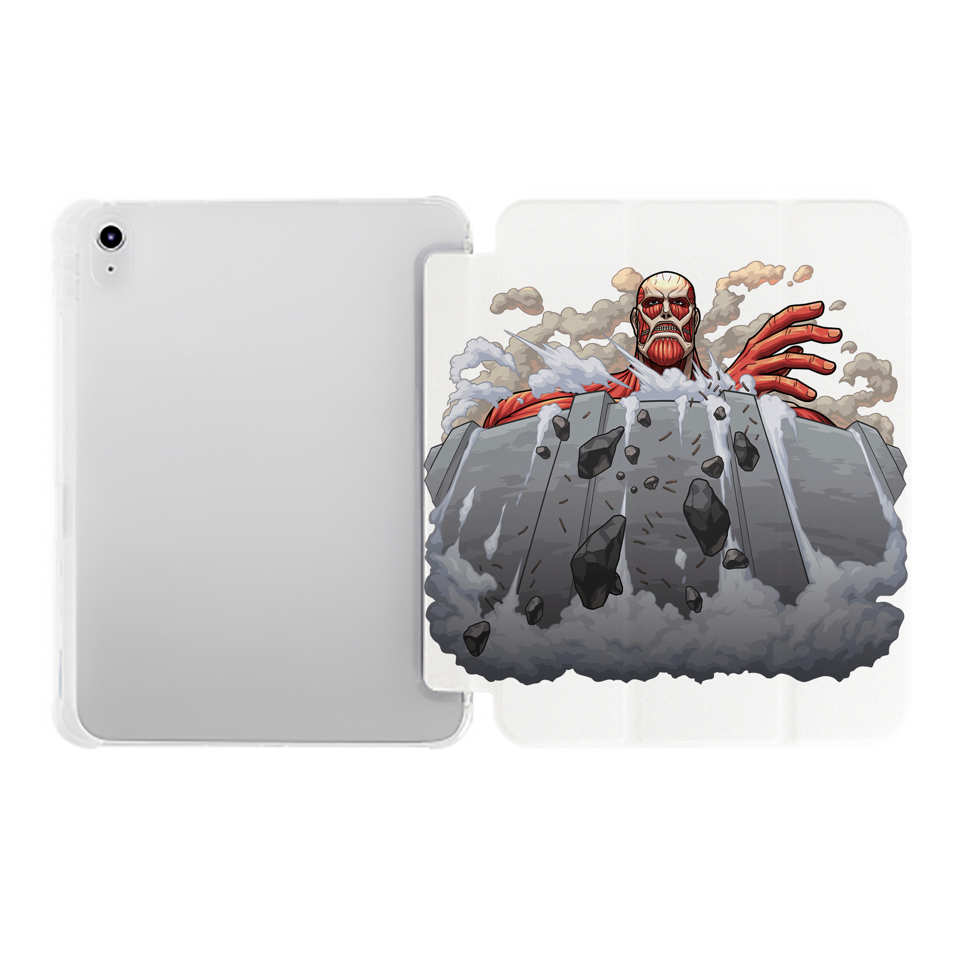 （画像用） 進撃の巨人 Attack on Titan IPad ケース ペン収納付き 三つ折りスタンド PUレザー×シリコン 対応機種9.5/10.5/10.9インチ